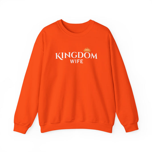 Kingdom Wife Crewneck Sweatshirt - Faith-Based Apparel, cozy and comfortable wear CA