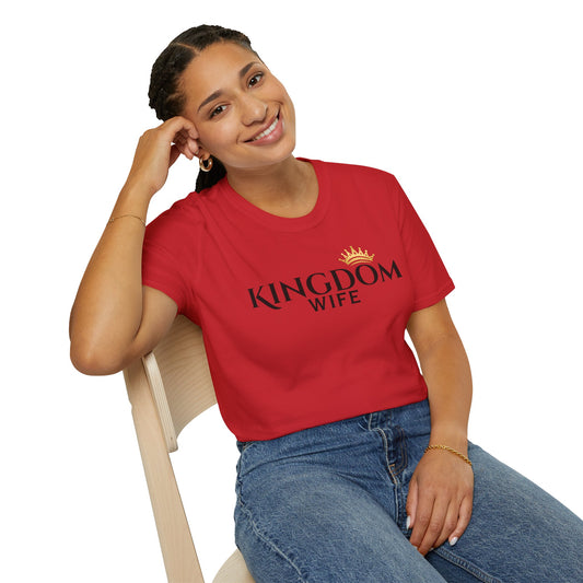 Kingdom Wife T‑Shirt – Faithful Christian Tee with Crown Graphic
