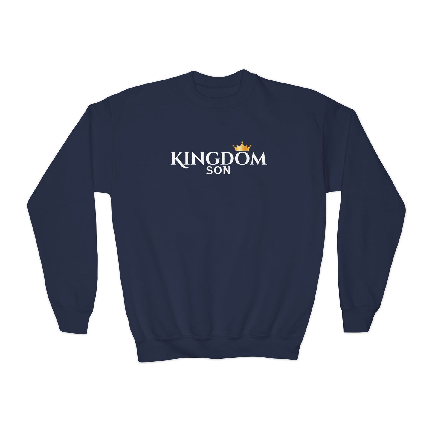 Kingdom Son-Youth Hoodie with Crown Design, Cozy Sweatshirt for Teens, Birthday Gift, Everyday Casual Wear, Perfect for Holidays, Kids' Fashion