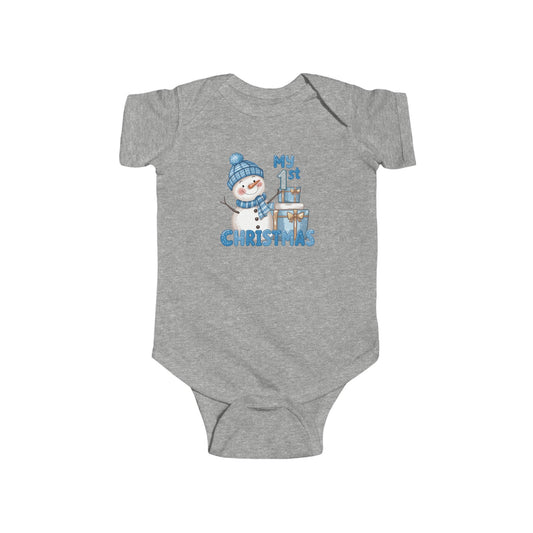 My 1st Christmas Snowman Baby Bodysuit CA