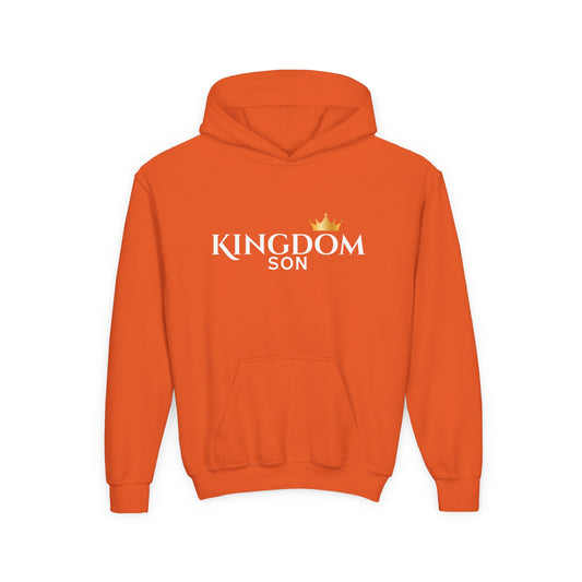 Kingdom Son Youth Hoodie — Christian Crown Graphic Sweatshirt for Boys