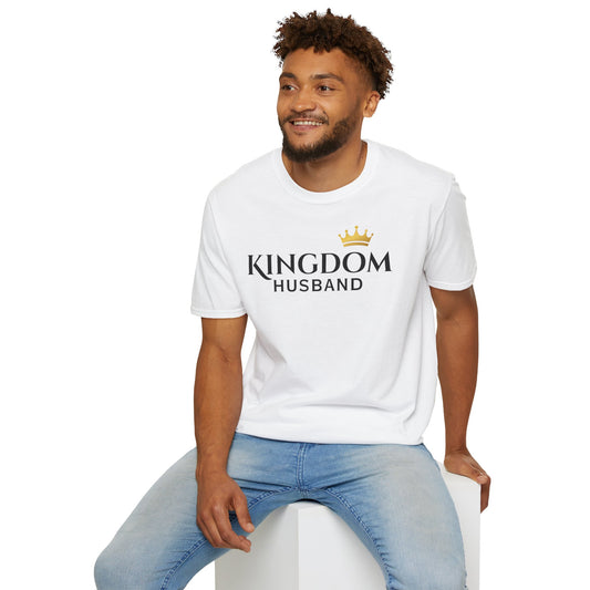 Kingdom Husband T-Shirt — Crown Graphic Faith-Based Tee for Christian Husbands