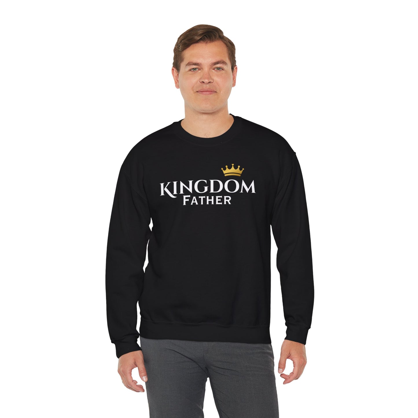 Kingdom Father Crown Emblem Crewneck Sweatshirt - Cozy Everyday Wear