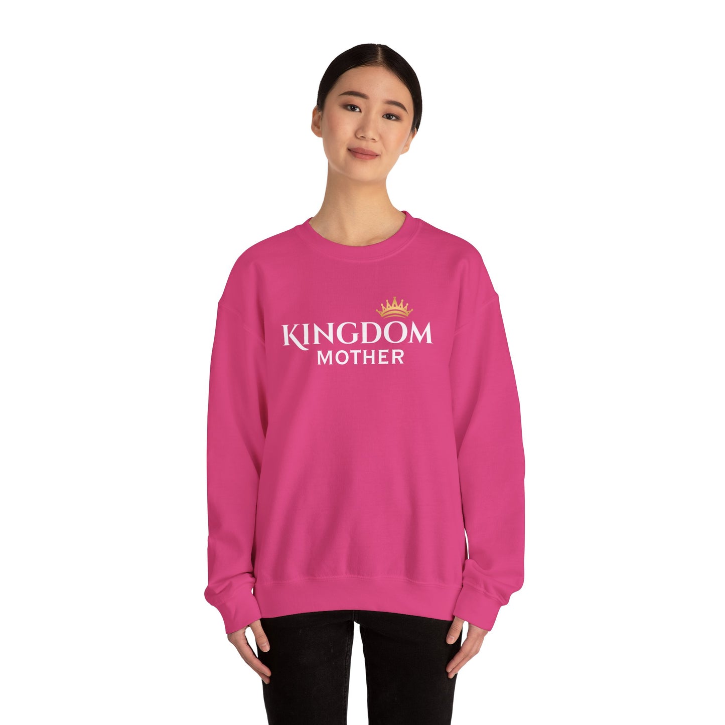 Kingdom Mother Crewneck Sweatshirt - Cozy Gift for Moms, Perfect for Family Gatherings, Birthdays, and Holidays