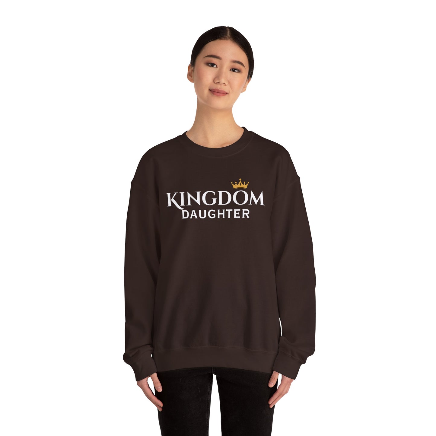 Kingdom Daughter Sweatshirt - Cozy Unisex Crewneck for Confident Women, Gifts for Sisters, Casual Wear, Faith Apparel, Everyday Comfort