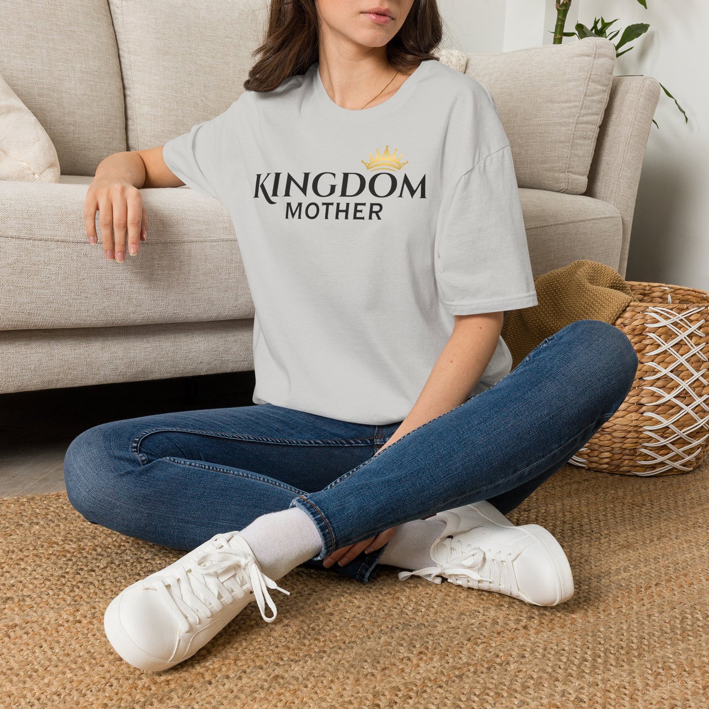 Kingdom Mother T-Shirt — Faith-Based Crowned Mom Tee
