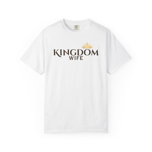 Kingdom Wife T-Shirt — Christian Wife Tee with Gold Crown-CA