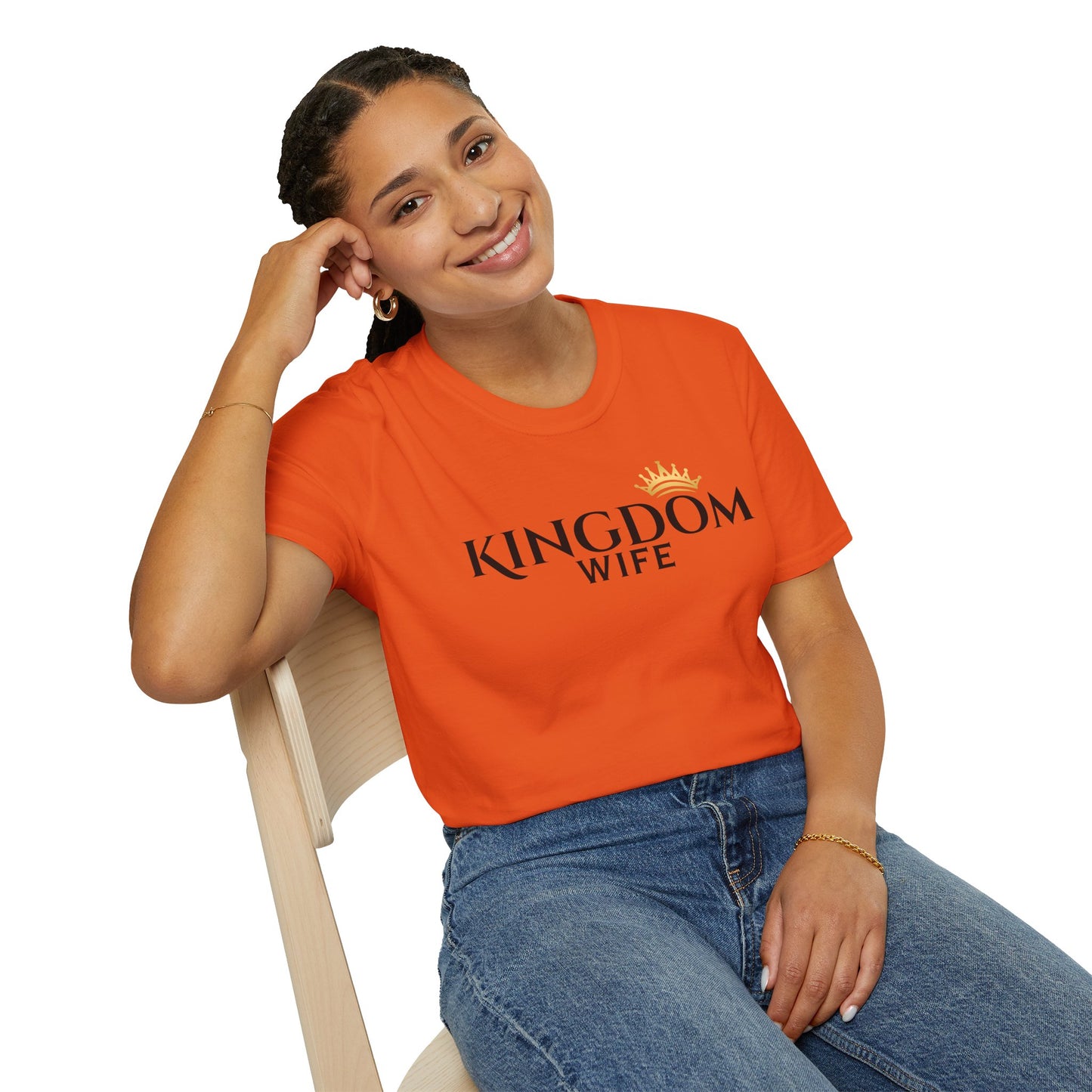 Kingdom Wife T‑Shirt – Faithful Christian Tee with Crown Graphic