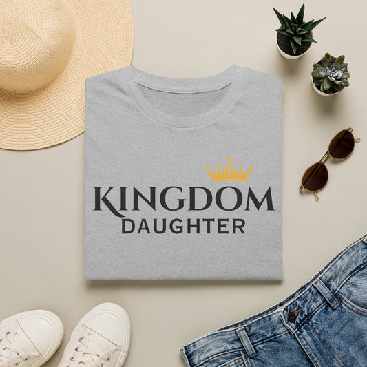 Kingdom Daughter Tee — Christian Faith Crown T‑Shirt