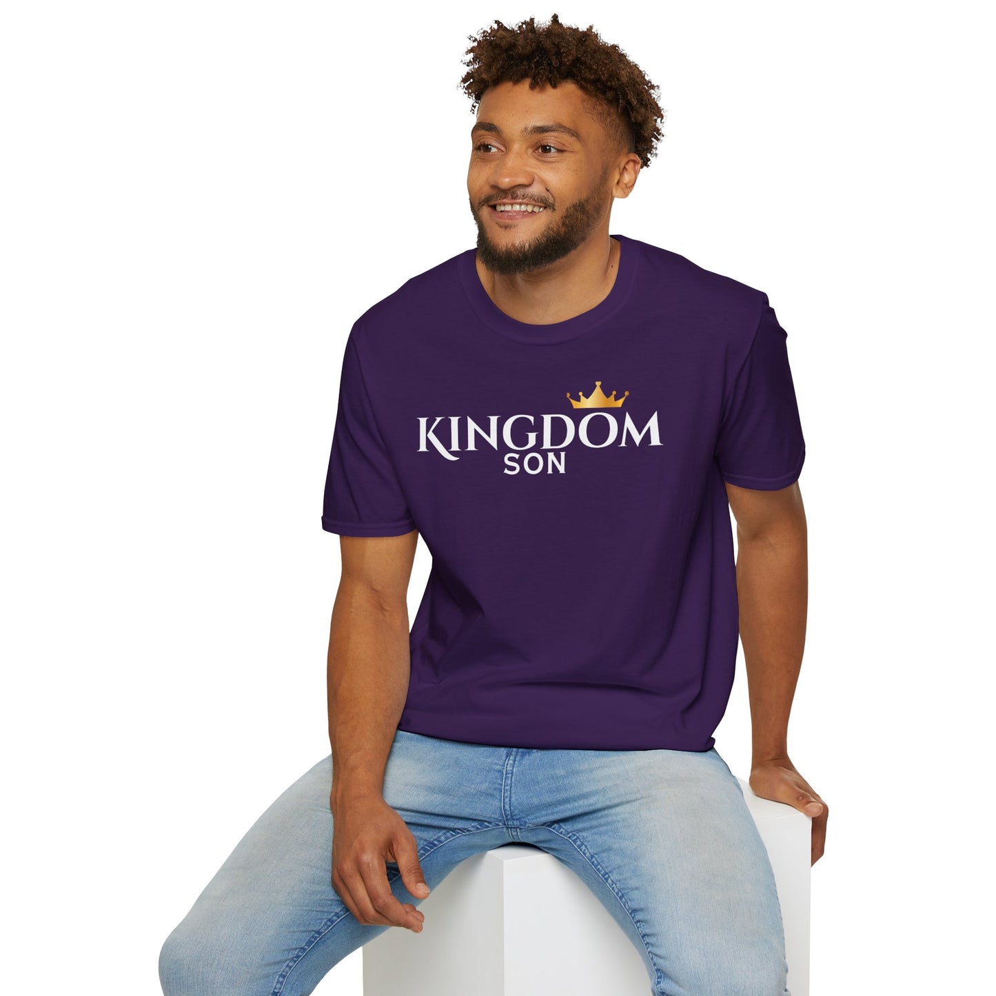Gold Crown Minimalist T‑Shirt — Small Chest Crown Graphic Tee