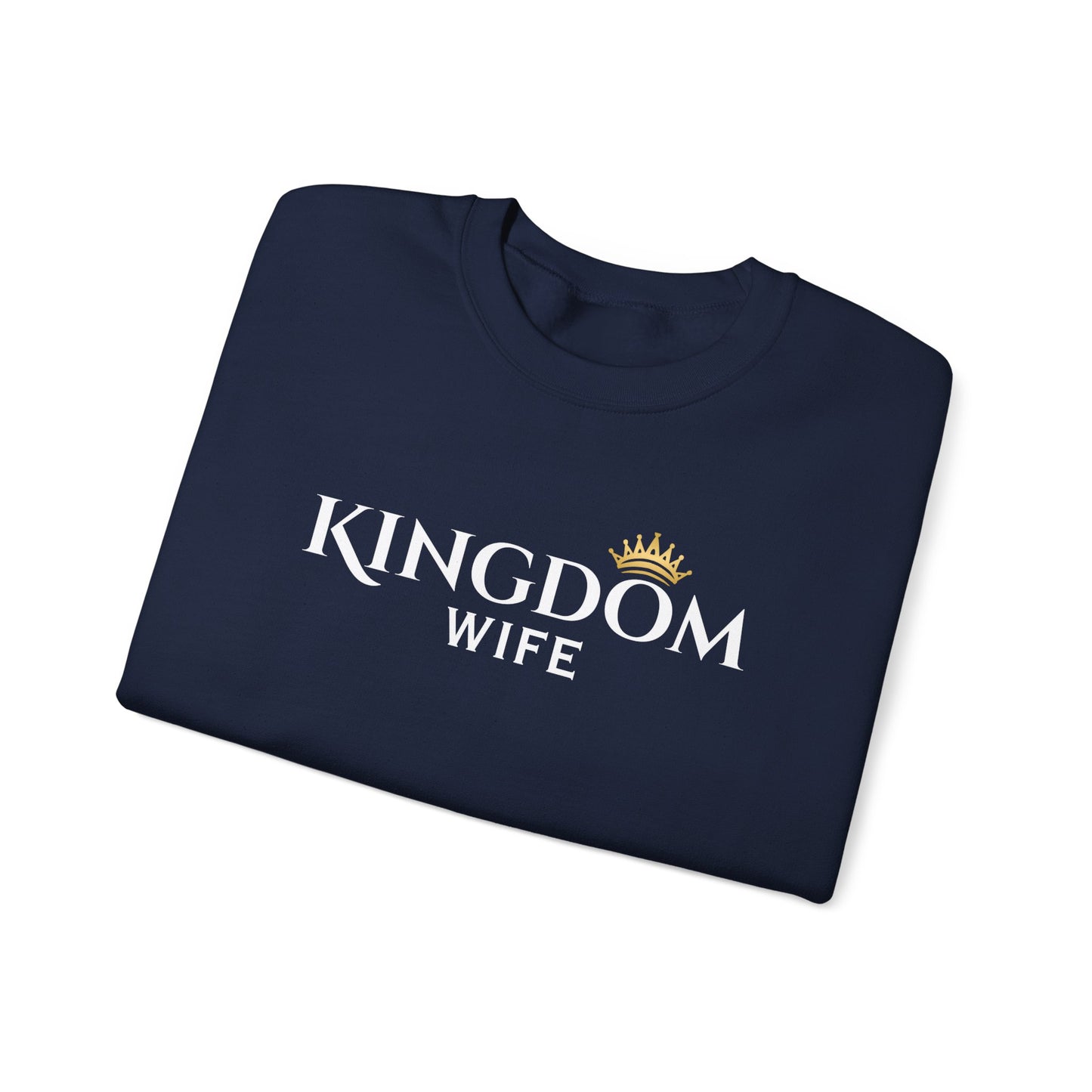 Kingdom Wife Crewneck Sweatshirt - Faith-Based Apparel, cozy and comfortable wear CA