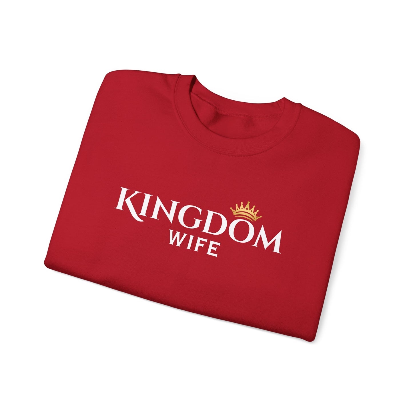 Kingdom Wife Crewneck Sweatshirt - Faith-Based Apparel, cozy and comfortable wear CA