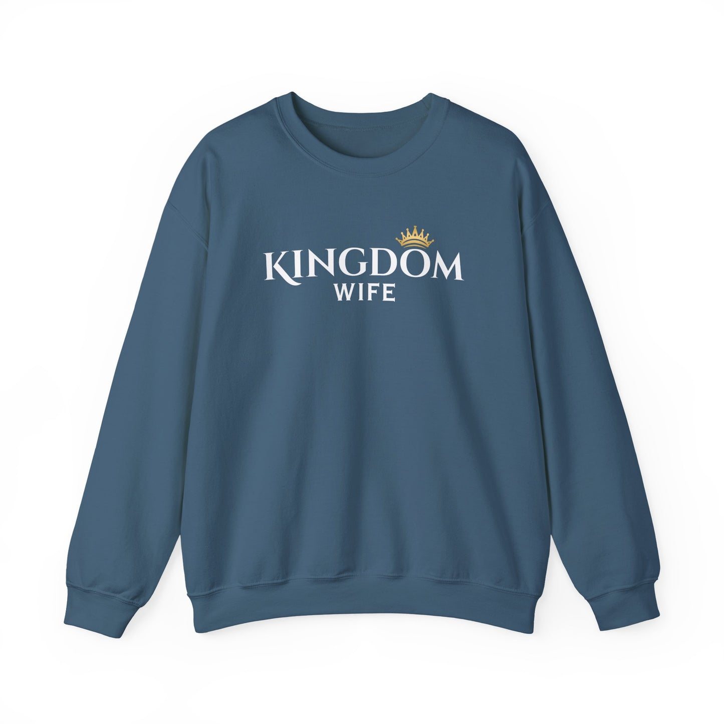 Kingdom Wife Crewneck Sweatshirt - Faith-Based Apparel, cozy and comfortable wear CA