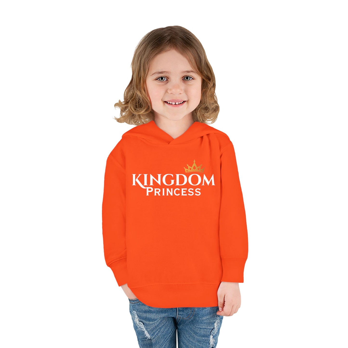 Toddler Hoodie — "Kingdom Princess" Fleece Pullover, Cozy Royalty Gift for Little Girls