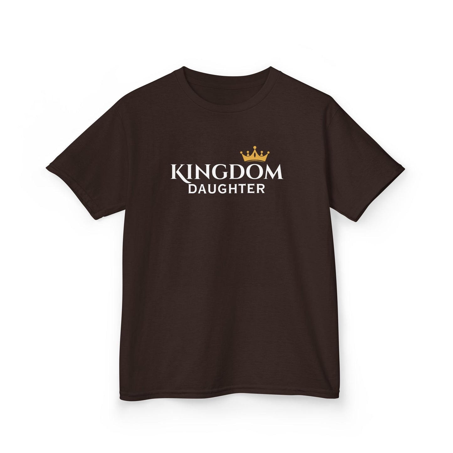 Kids Daughter Crown Tee — Little King/Queen Gold Crown Kids T‑Shirt