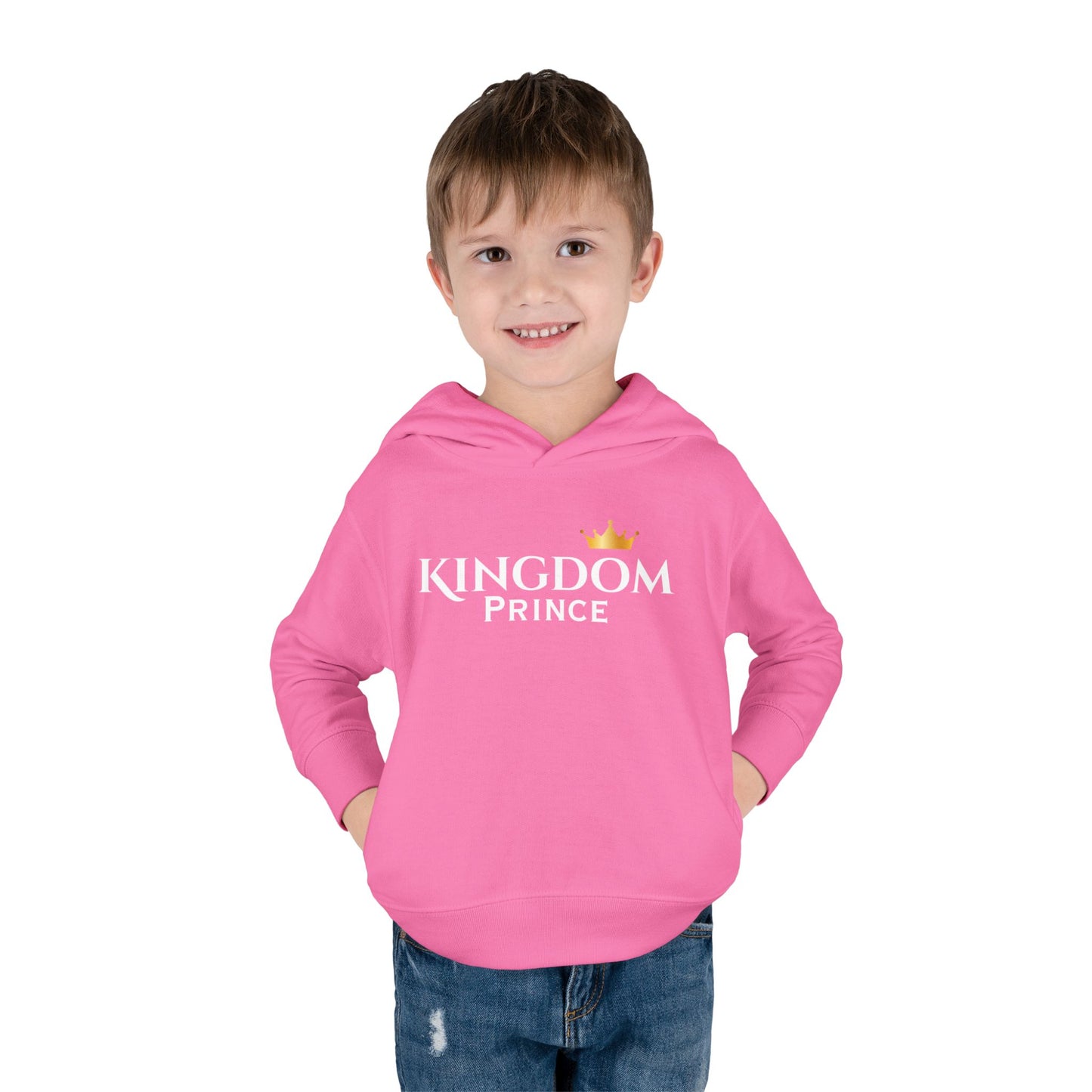 Toddler Crown Hoodie – Gold Mini Crown Pullover for Babies & Little Kids
