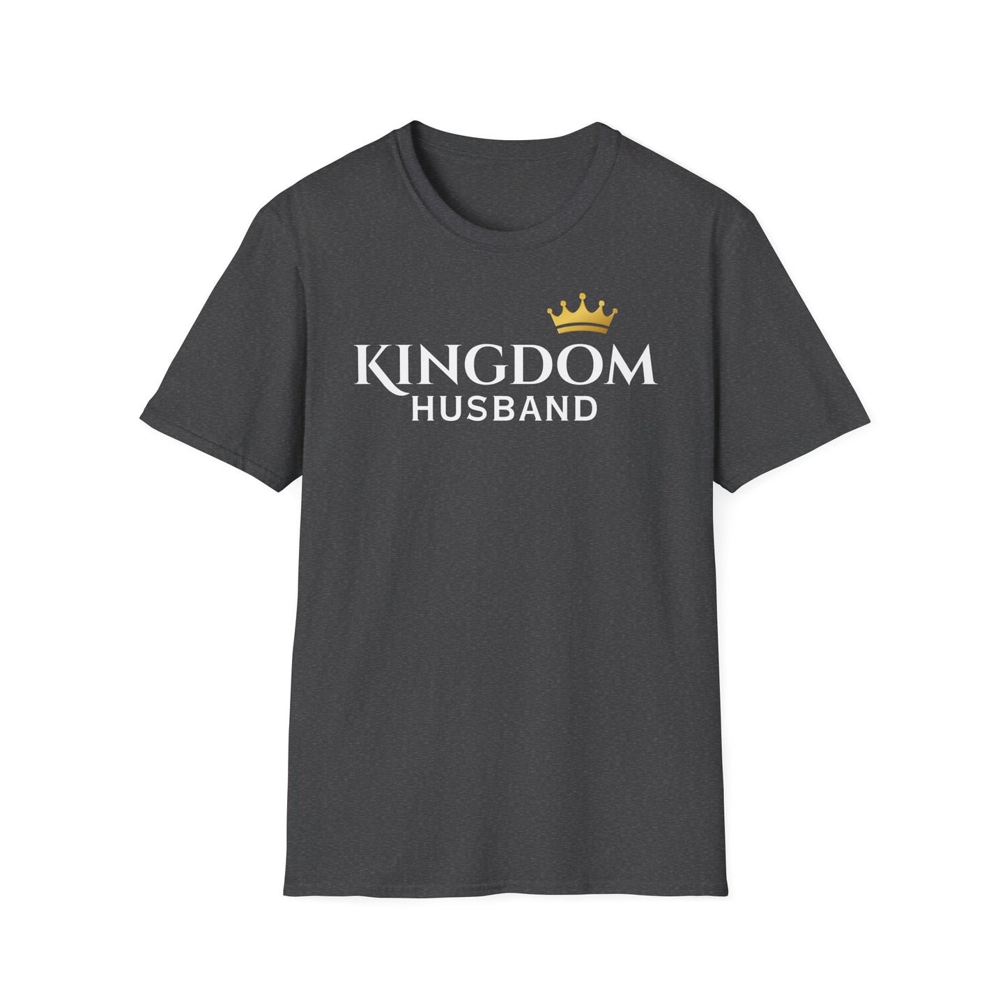 Kingdom Husband T-Shirt — Crown Graphic Faith-Based Tee for Christian Husbands