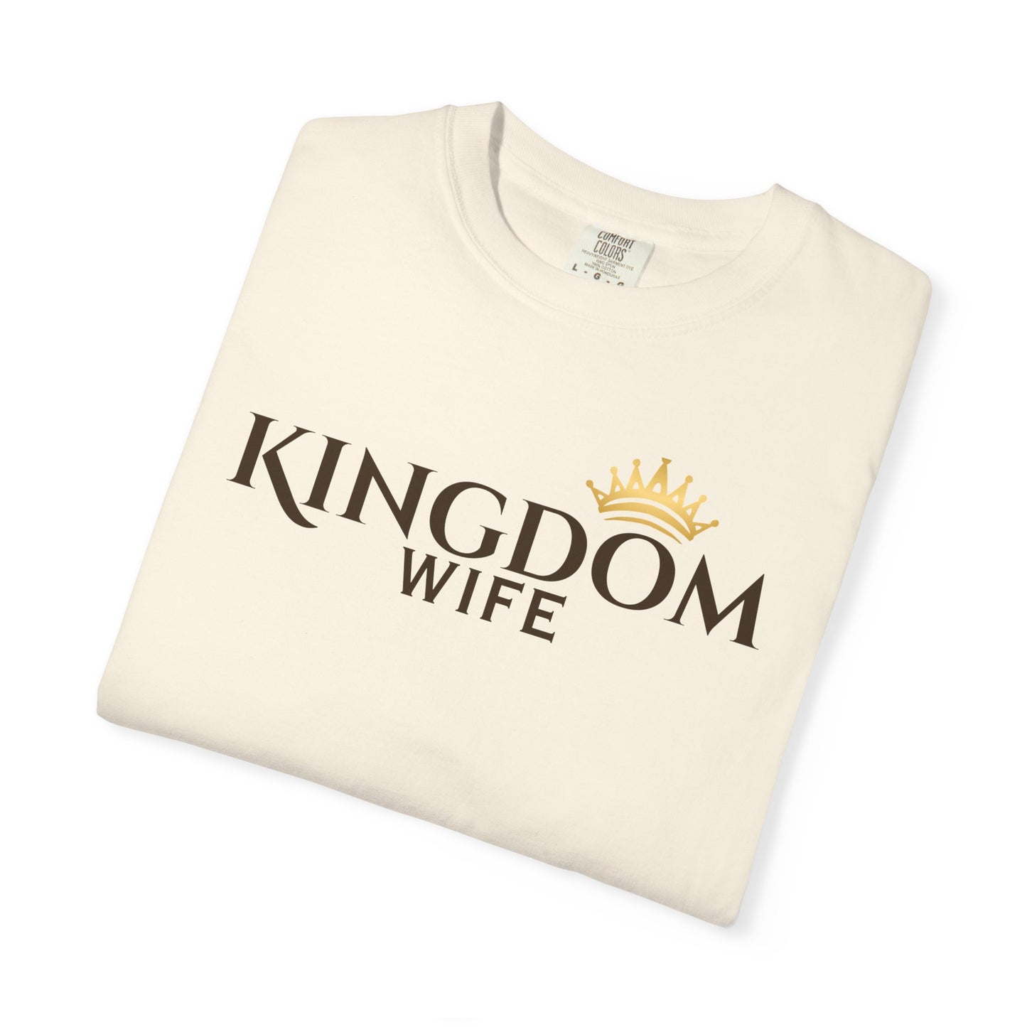 Kingdom Wife T-Shirt — Christian Wife Tee with Gold Crown-CA