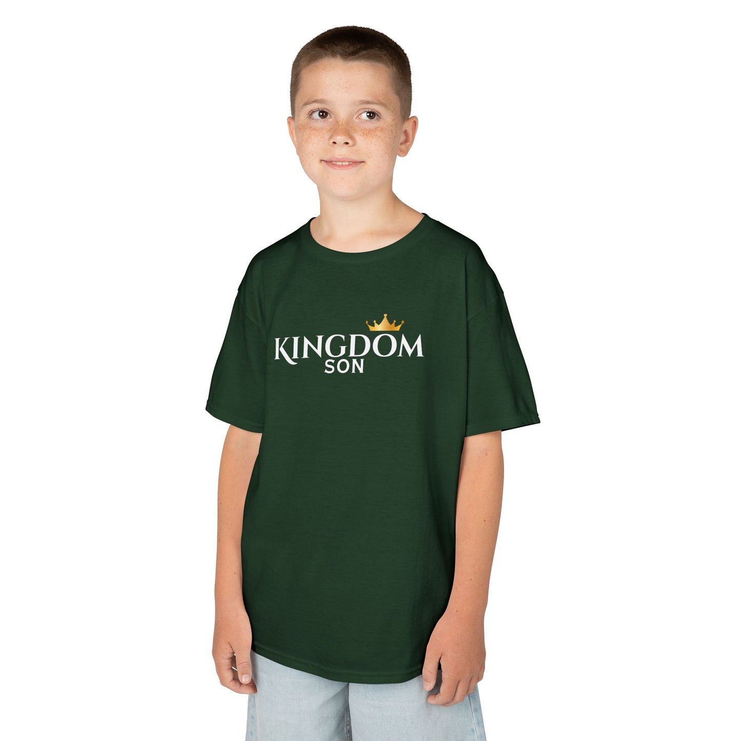 Kingdom Son Kids Tee — Crowned Christian Boys T-Shirt