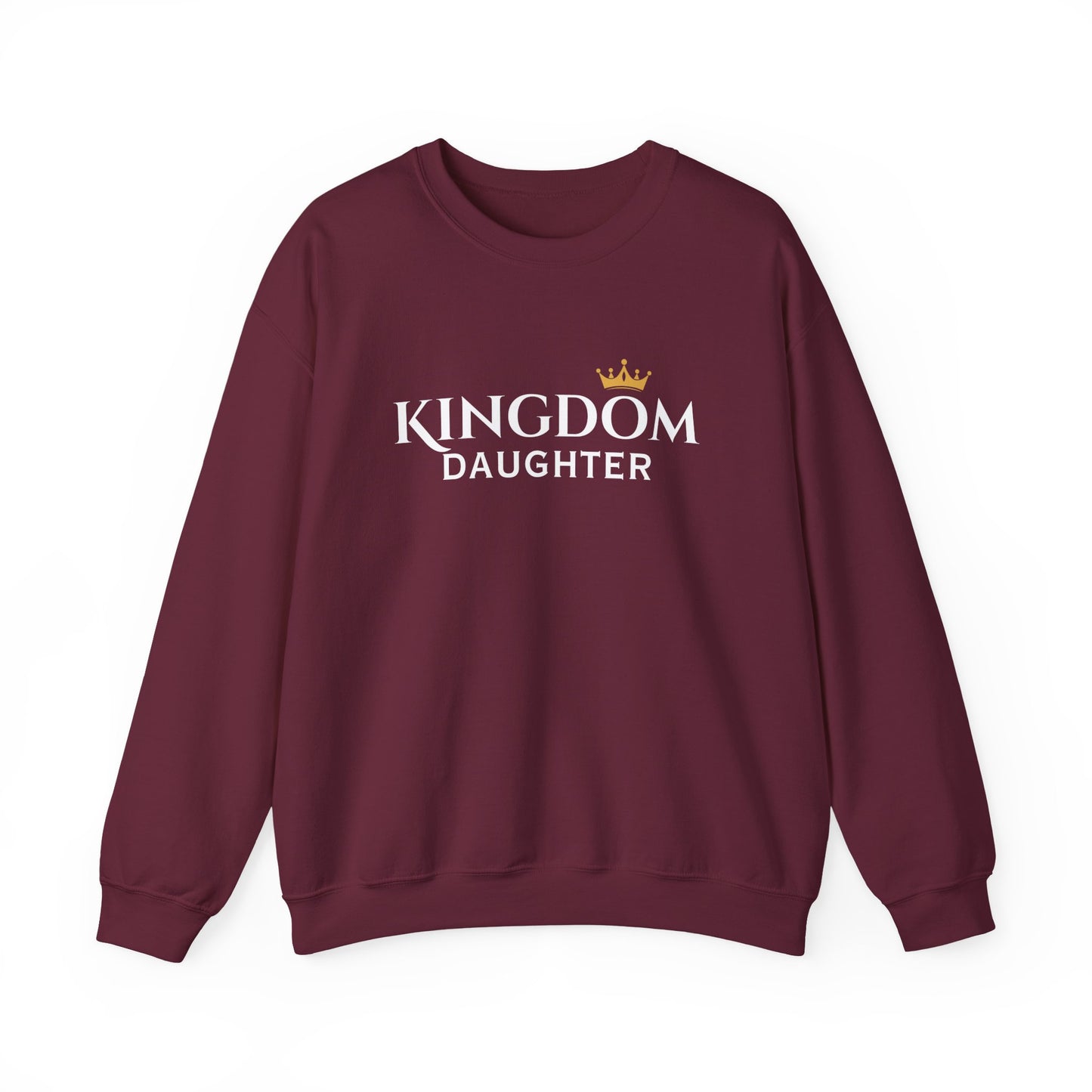 Kingdom Daughter Sweatshirt – Christian Faith Crown Crewneck