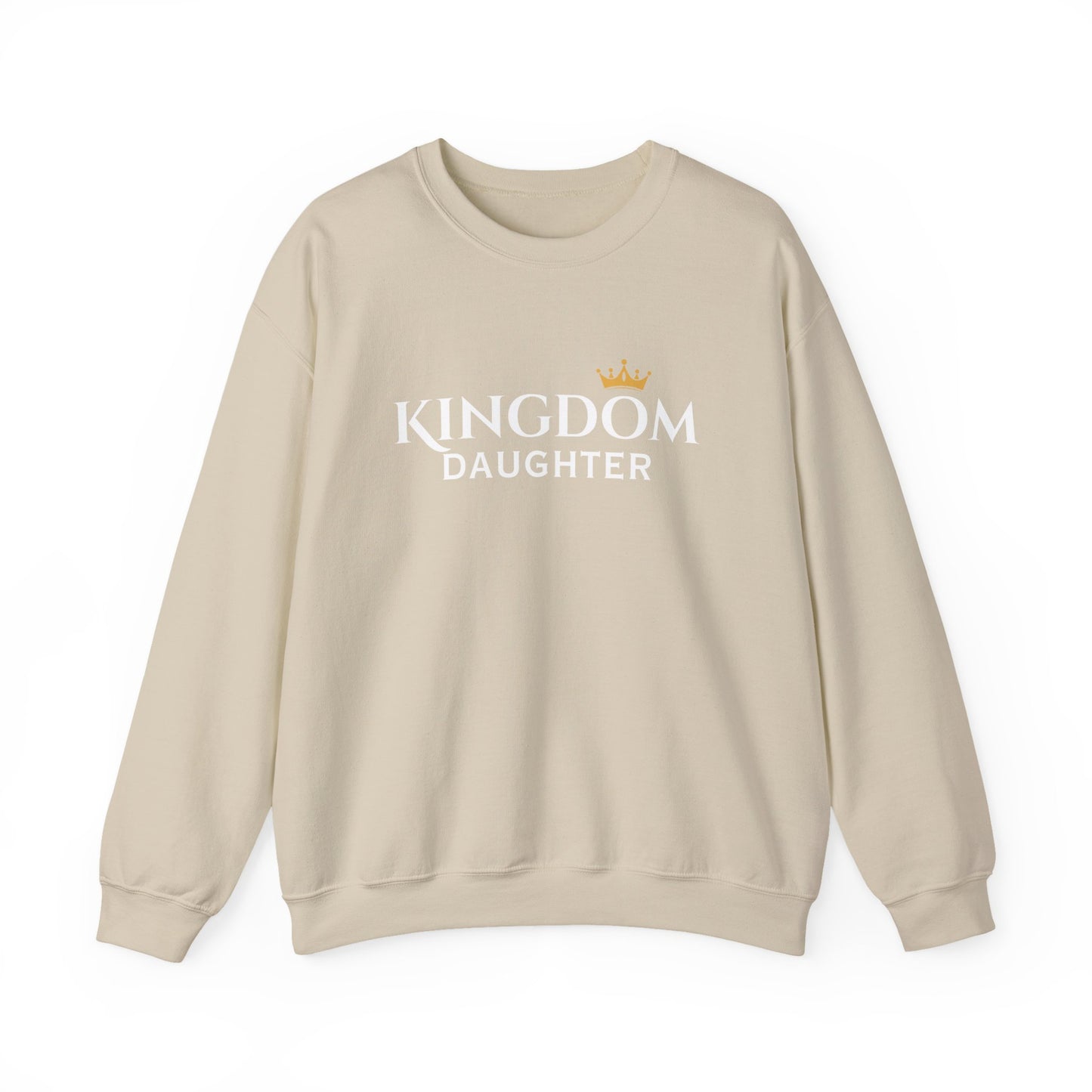 Kingdom Daughter Sweatshirt – Christian Faith Crown Crewneck