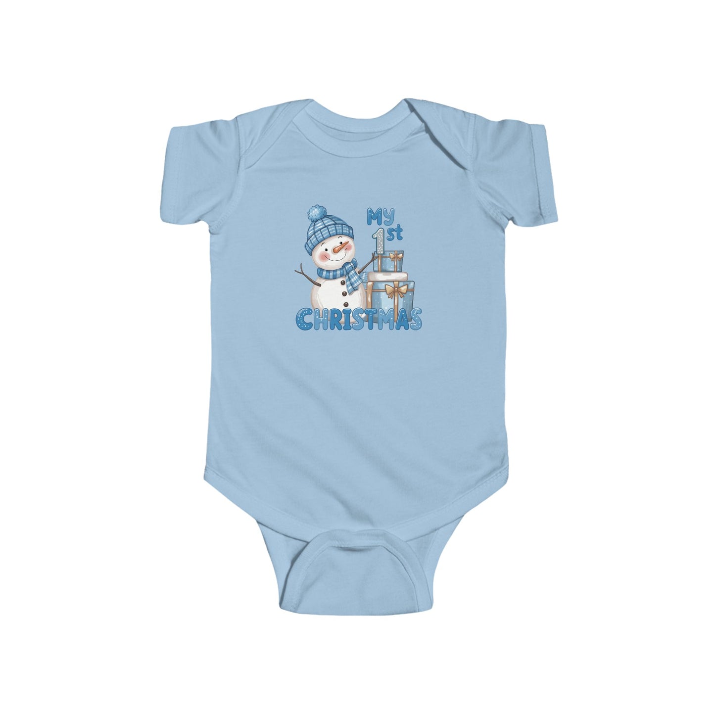 My 1st Christmas Snowman Baby Bodysuit CA