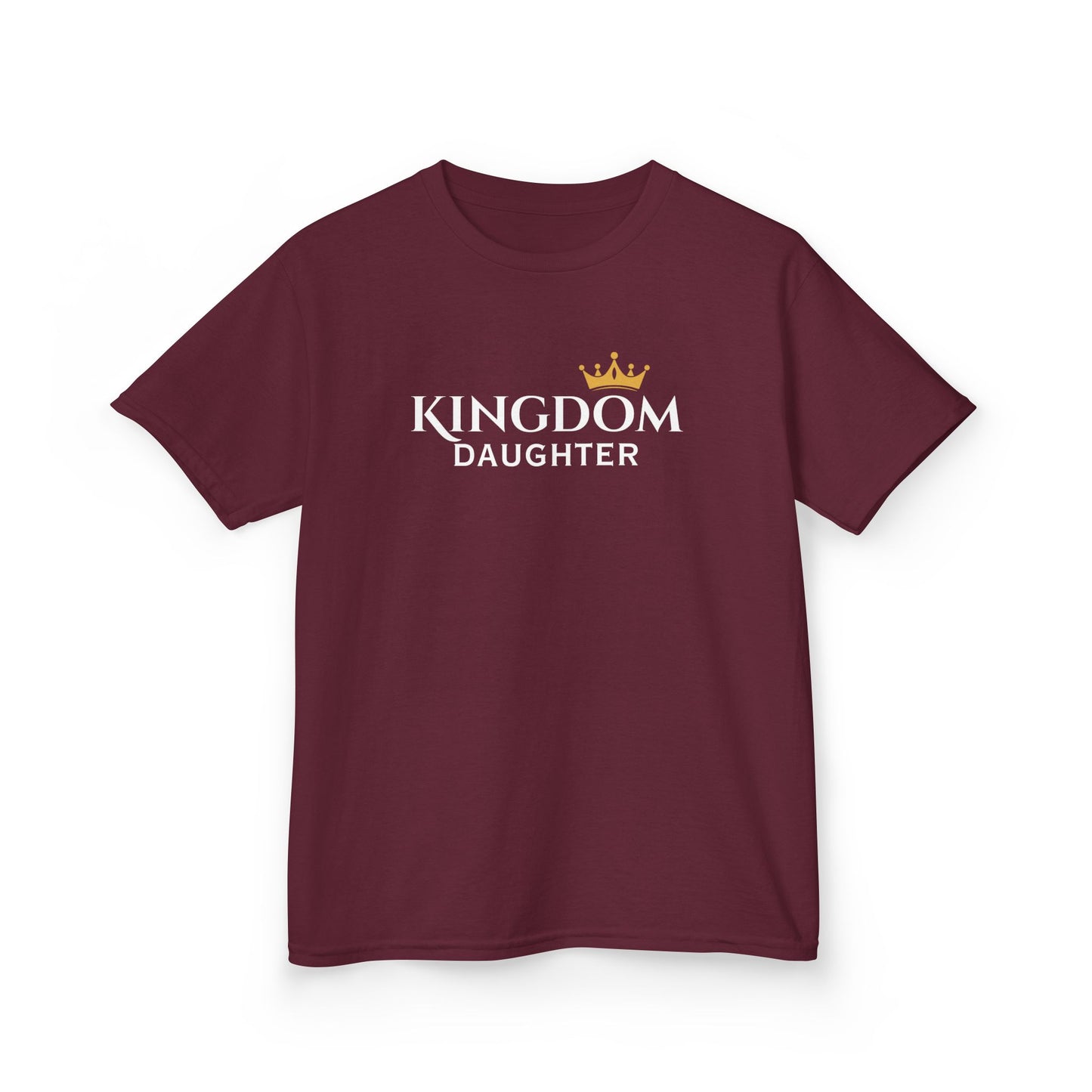 Kids Daughter Crown Tee — Little King/Queen Gold Crown Kids T‑Shirt