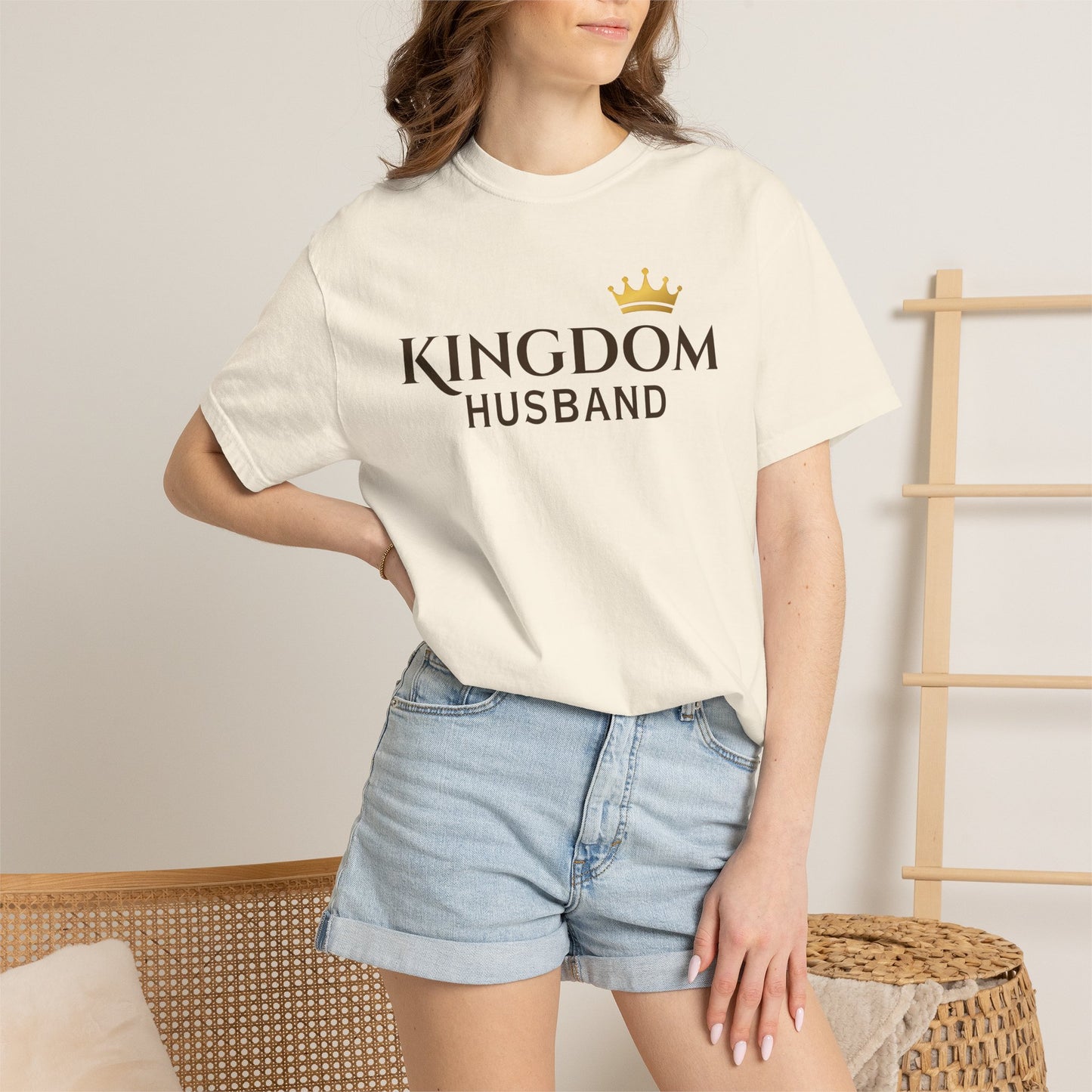 Kingdom Husband T-Shirt — Royal Crown Father's Day Gift-CA