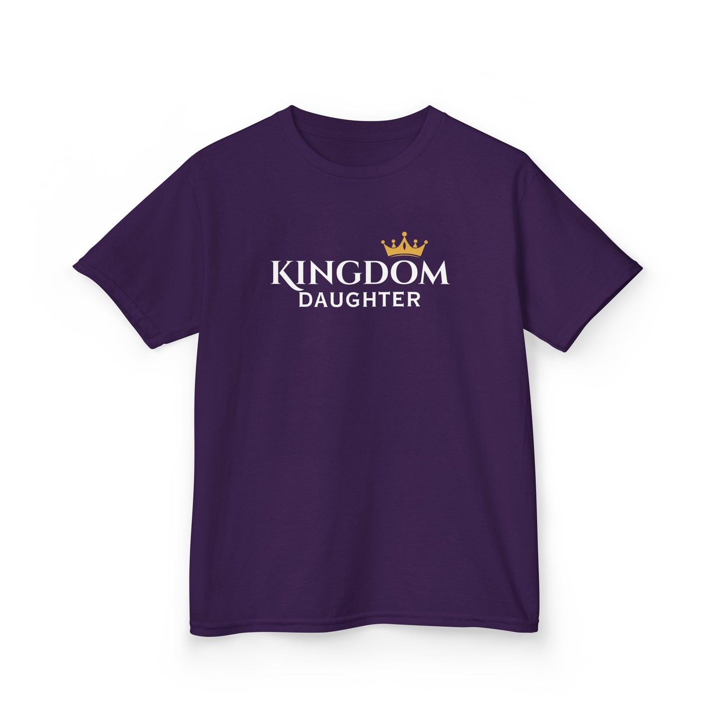 Kids Daughter Crown Tee — Little King/Queen Gold Crown Kids T‑Shirt