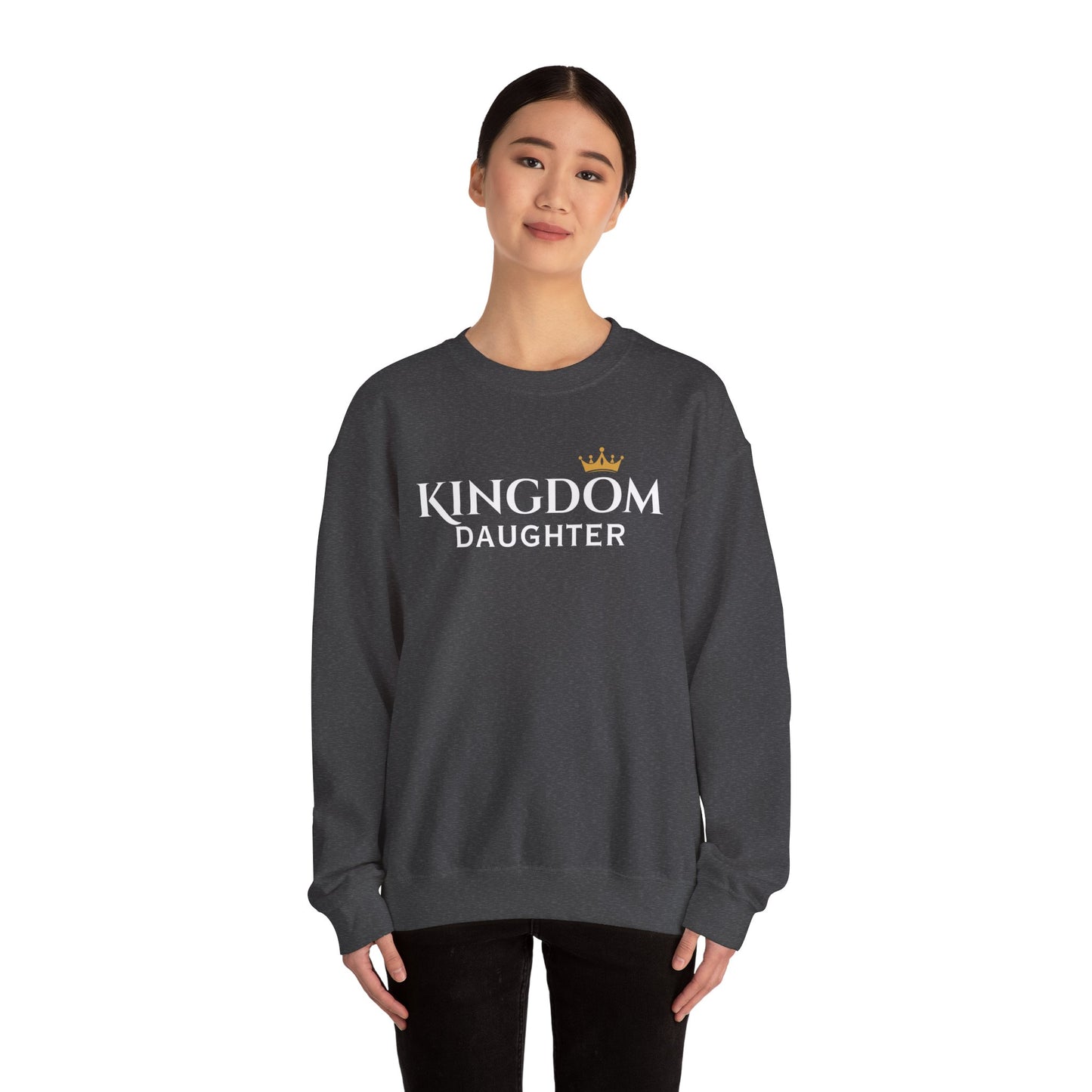 Kingdom Daughter Sweatshirt - Cozy Unisex Crewneck for Confident Women, Gifts for Sisters, Casual Wear, Faith Apparel, Everyday Comfort