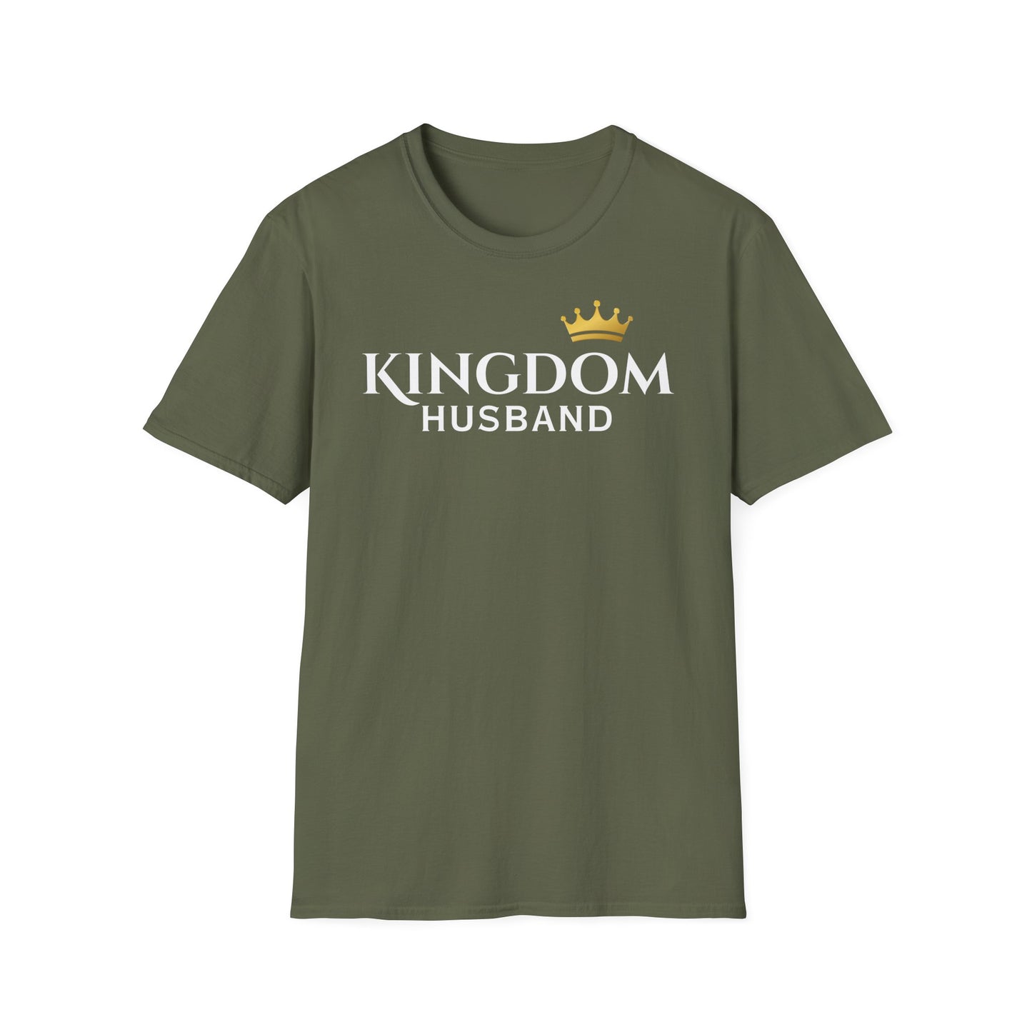 Kingdom Husband T-Shirt — Crown Graphic Faith-Based Tee for Christian Husbands