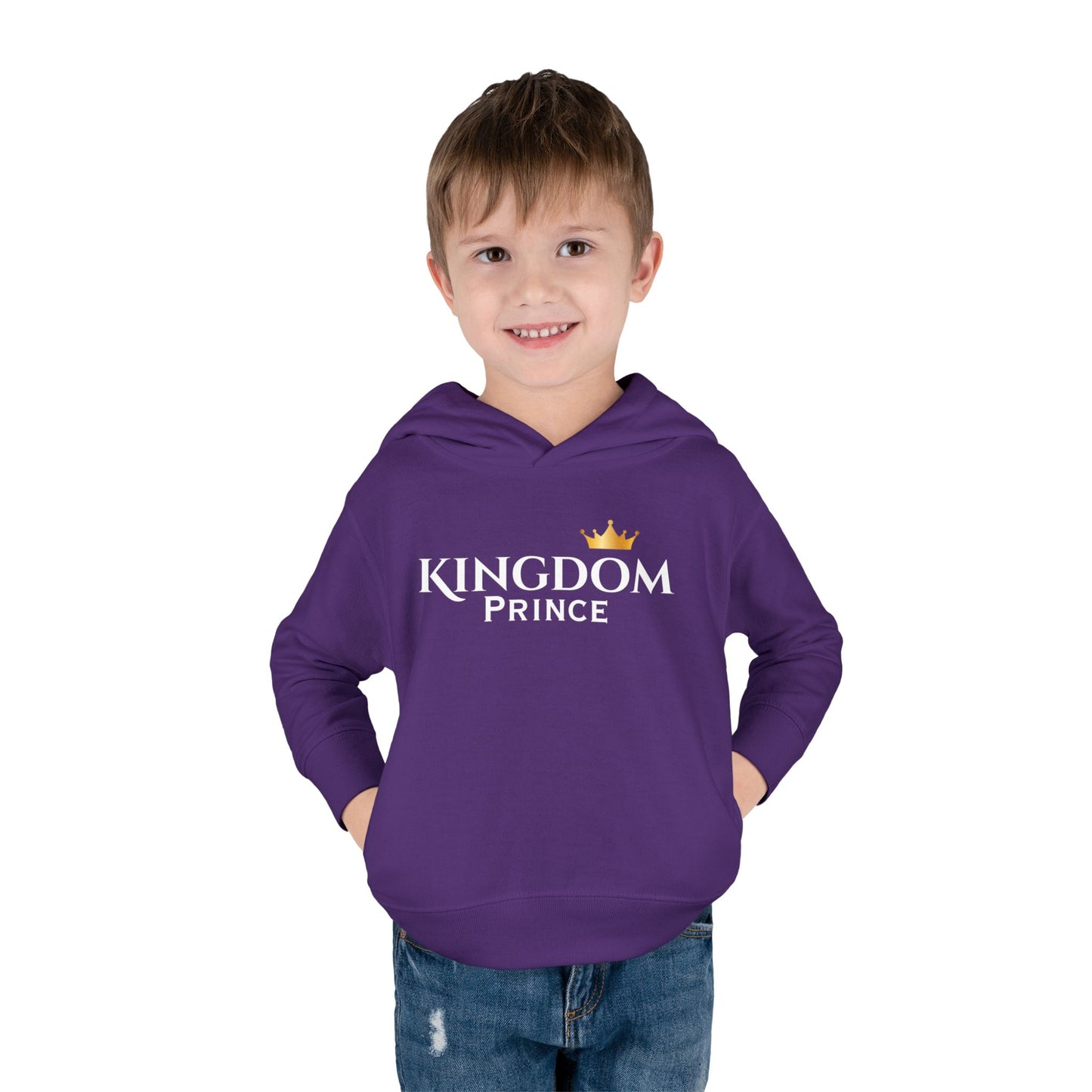 Toddler Crown Hoodie – Gold Mini Crown Pullover for Babies & Little Kids