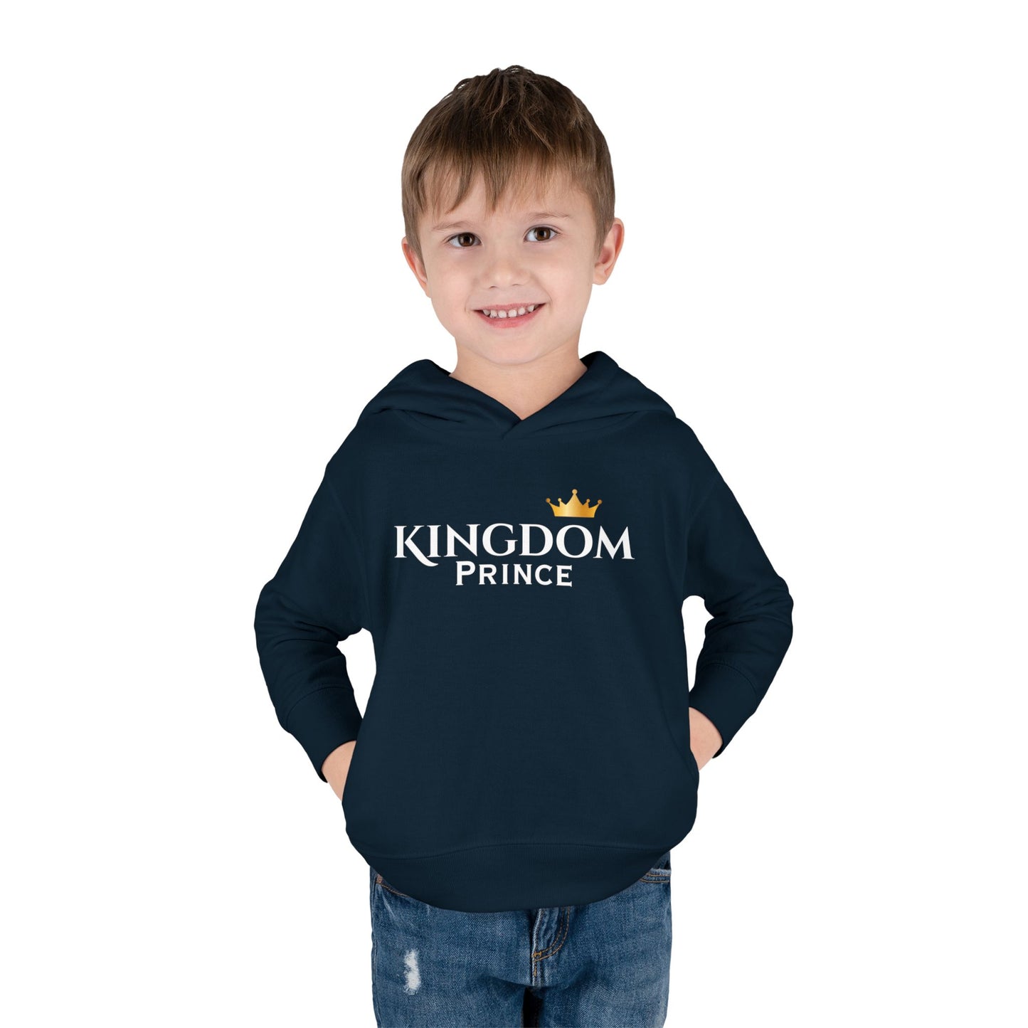 Toddler Crown Hoodie – Gold Mini Crown Pullover for Babies & Little Kids