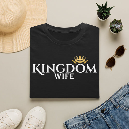 Golden Crown Tee — Minimal Embroidered Crown T-Shirt