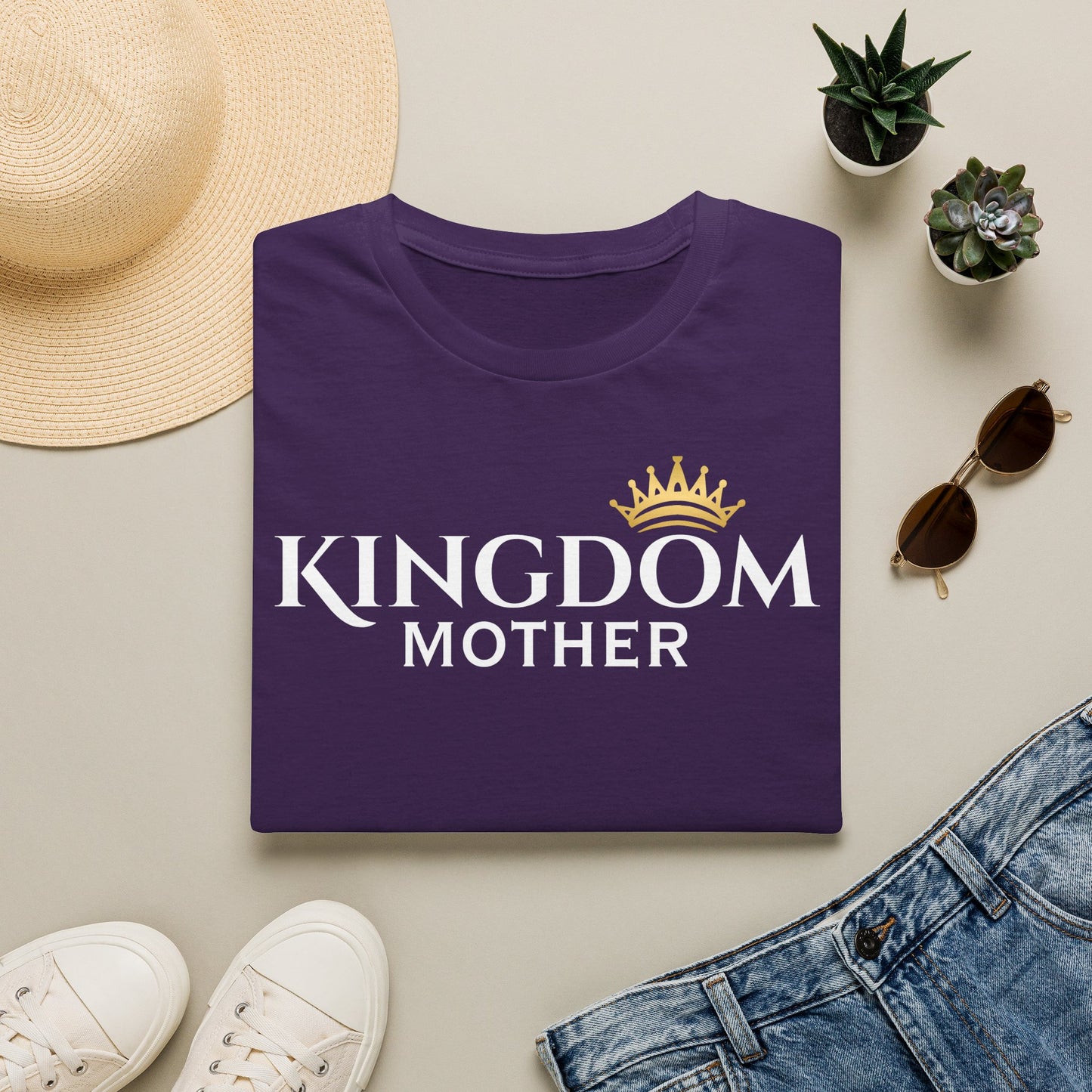 Kingdom Mother T-Shirt — Crowned Faith Mom Tee