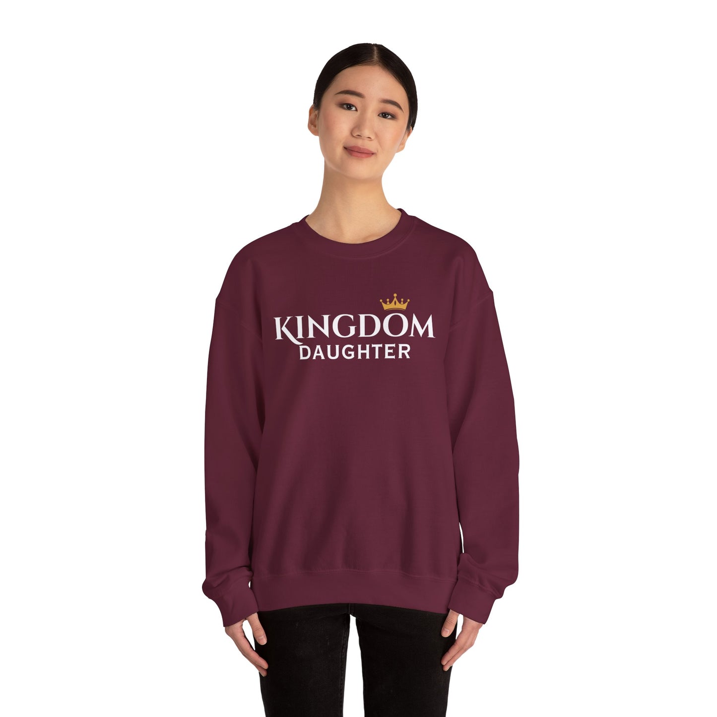 Kingdom Daughter Sweatshirt - Cozy Unisex Crewneck for Confident Women, Gifts for Sisters, Casual Wear, Faith Apparel, Everyday Comfort