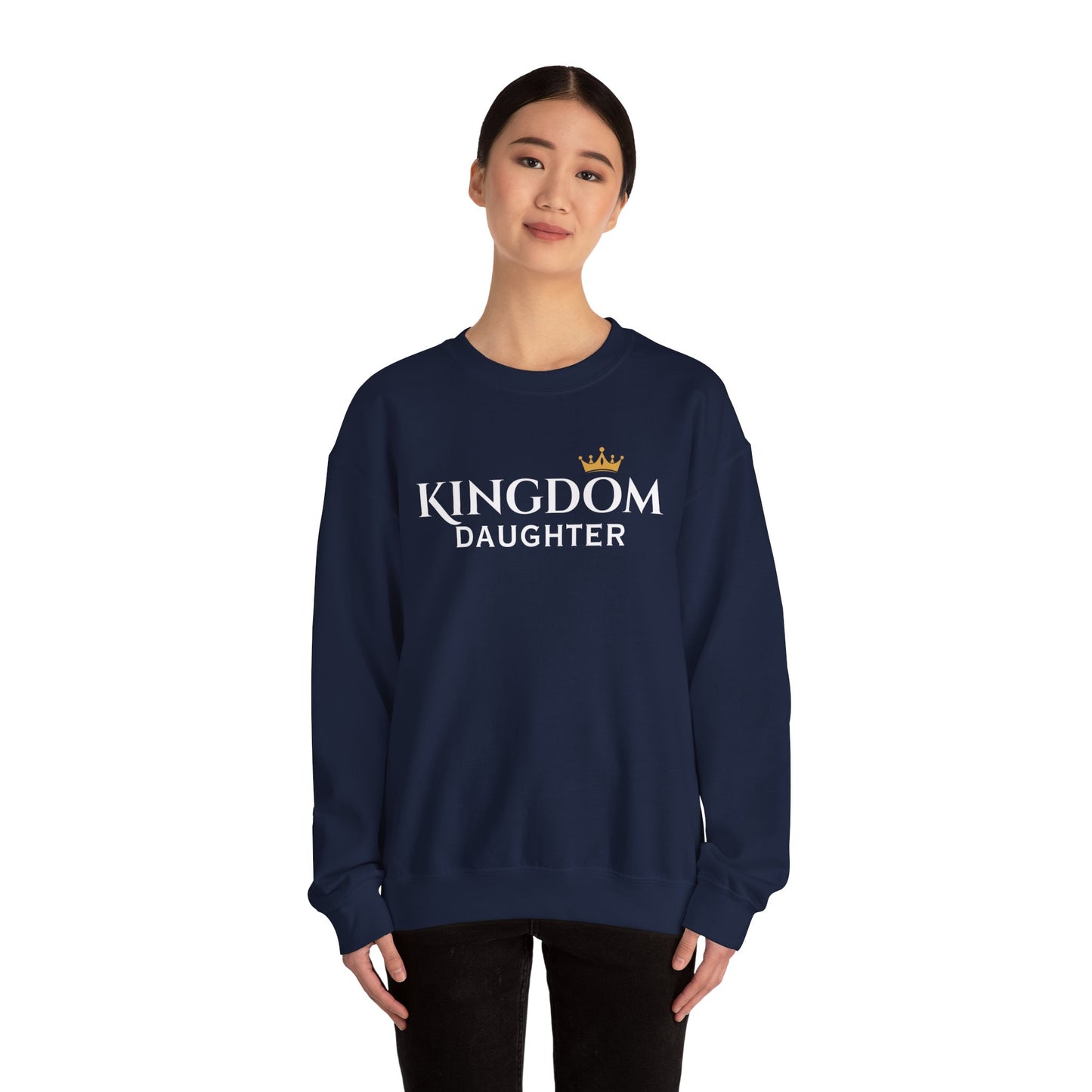 Kingdom Daughter Sweatshirt - Cozy Unisex Crewneck for Confident Women, Gifts for Sisters, Casual Wear, Faith Apparel, Everyday Comfort