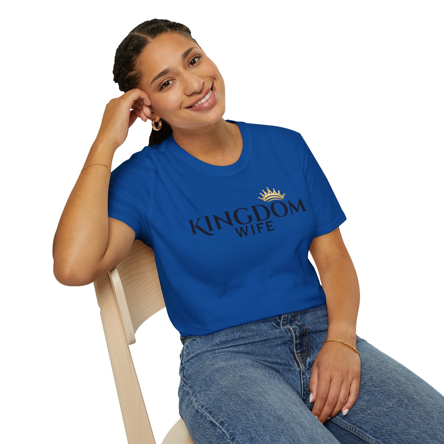 Kingdom Wife T‑Shirt – Faithful Christian Tee with Crown Graphic