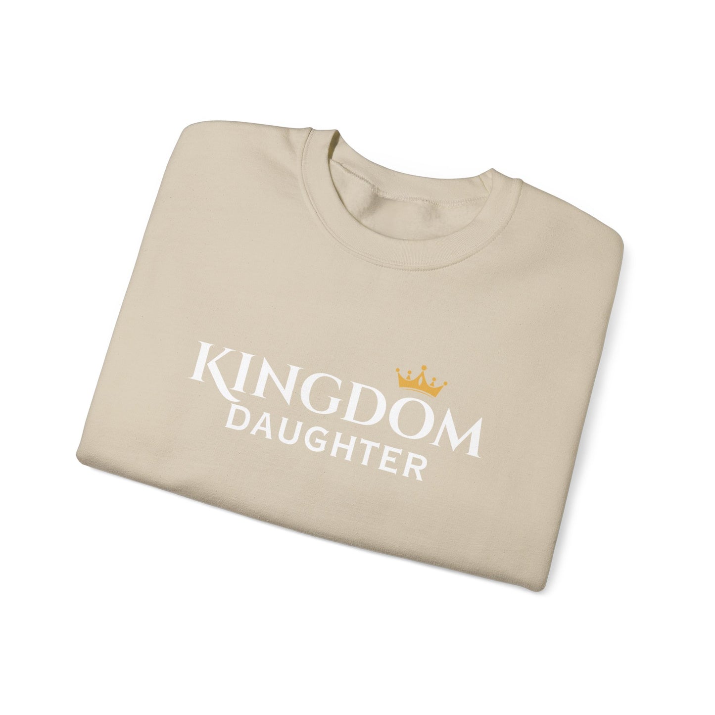 Kingdom Daughter Sweatshirt – Christian Faith Crown Crewneck