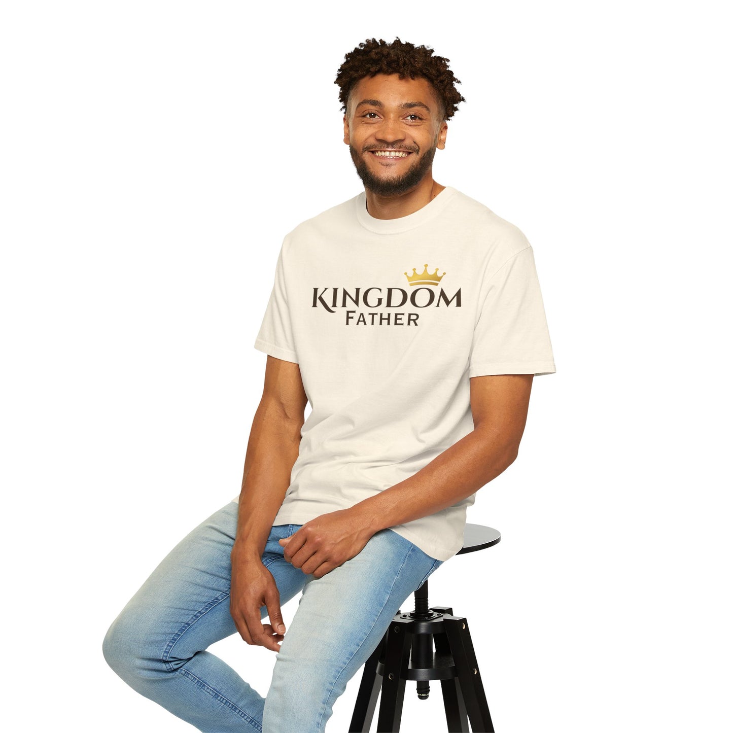 Kingdom Father T-Shirt — Crowned Faith Dad Tee-CA