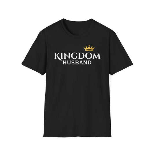 Kingdom Husband T-Shirt — Crown Graphic Faith-Based Tee for Christian Husbands
