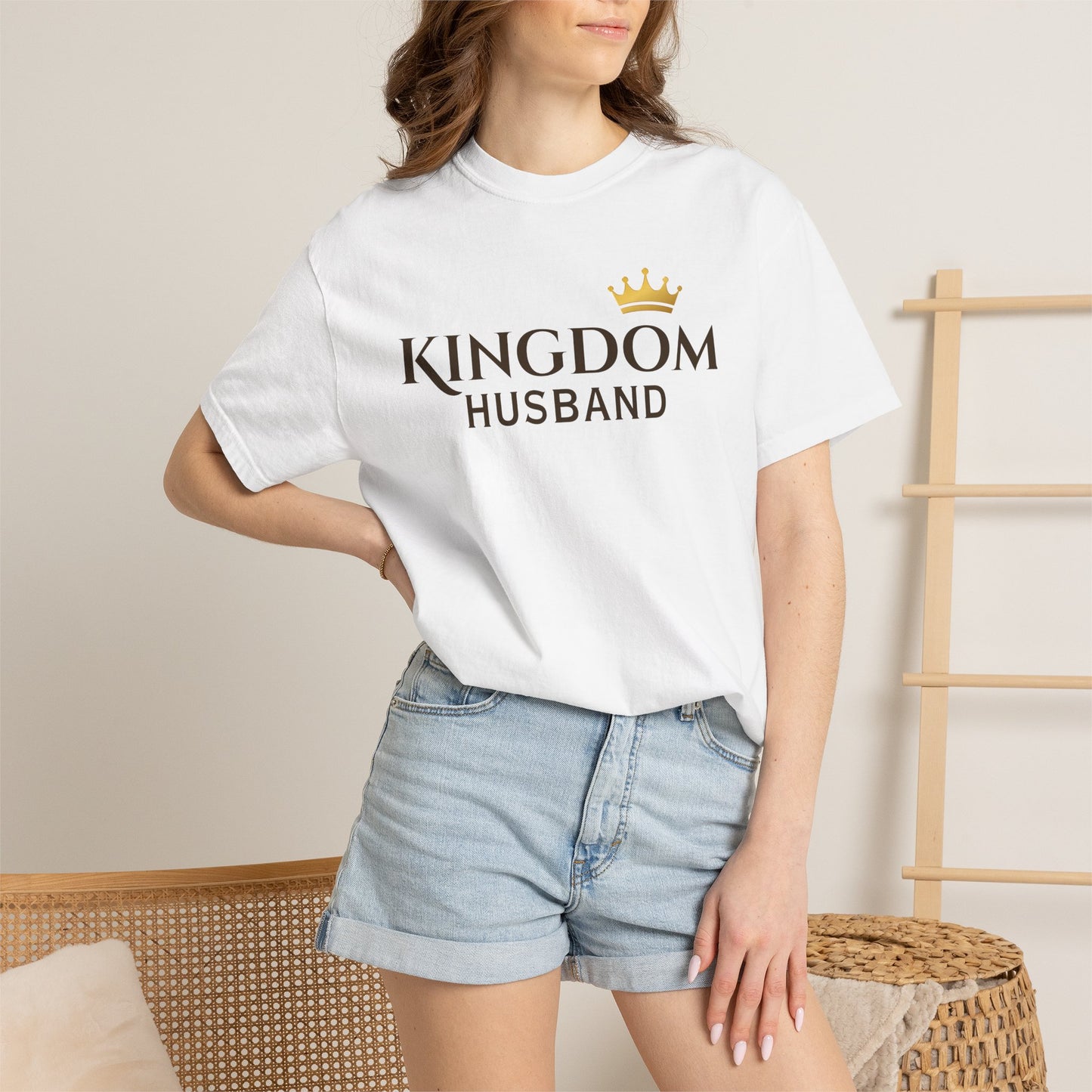 Kingdom Husband T-Shirt — Royal Crown Father's Day Gift-CA
