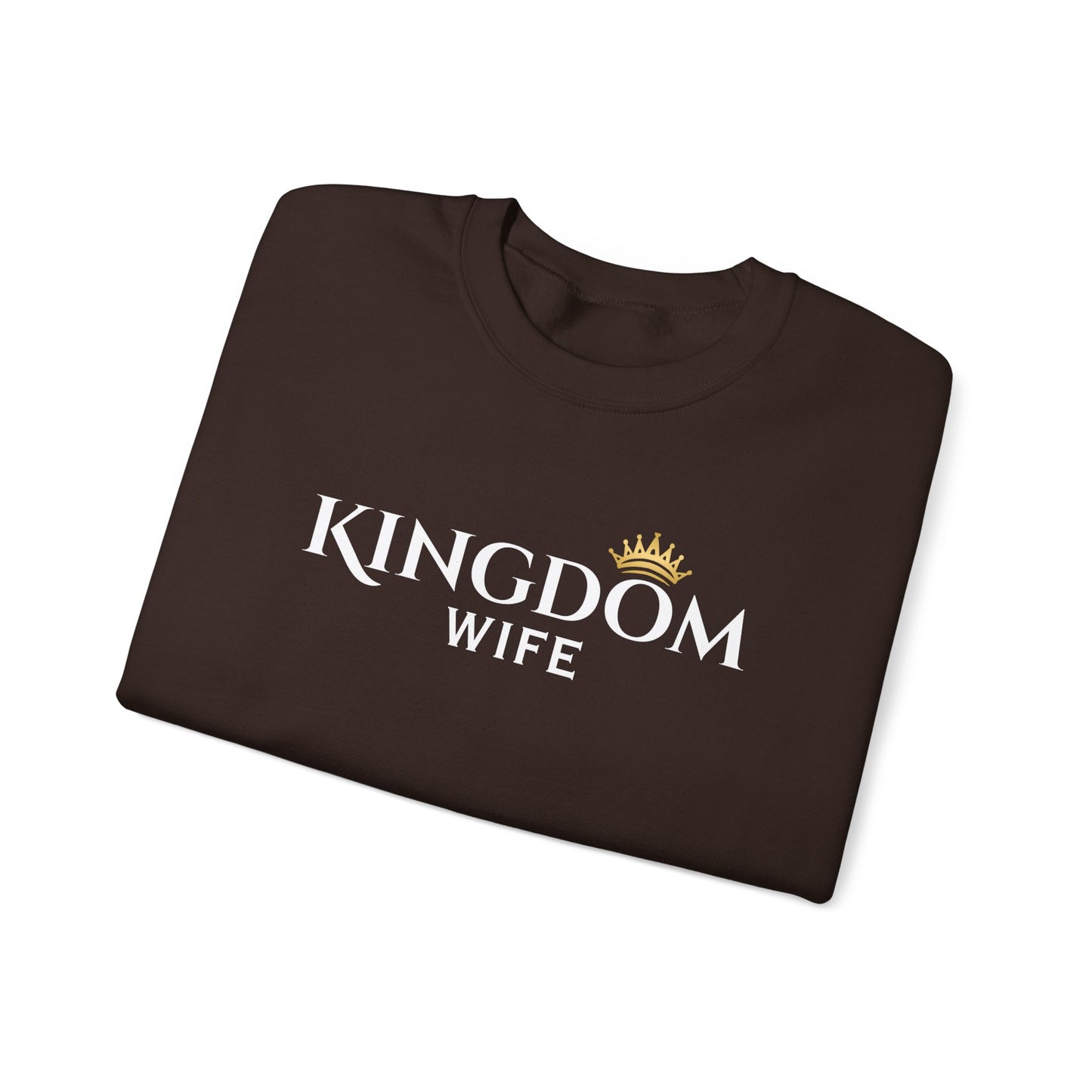 Kingdom Wife Crewneck Sweatshirt - Faith-Based Apparel, cozy and comfortable wear CA