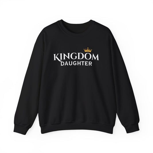 Kingdom Daughter Sweatshirt - Cozy Unisex Crewneck for Confident Women, Gifts for Sisters, Casual Wear, Faith Apparel, Everyday Comfort
