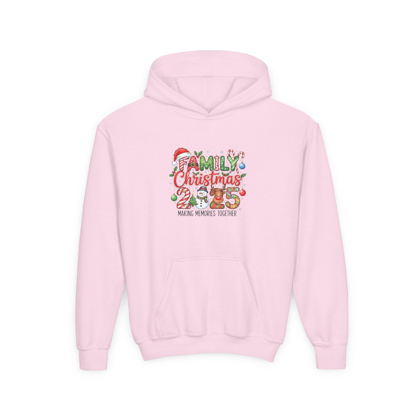 Youth Christmas Crewneck Sweatshirt - "Family Christmas 2025" Holiday Family Matching Pullover
