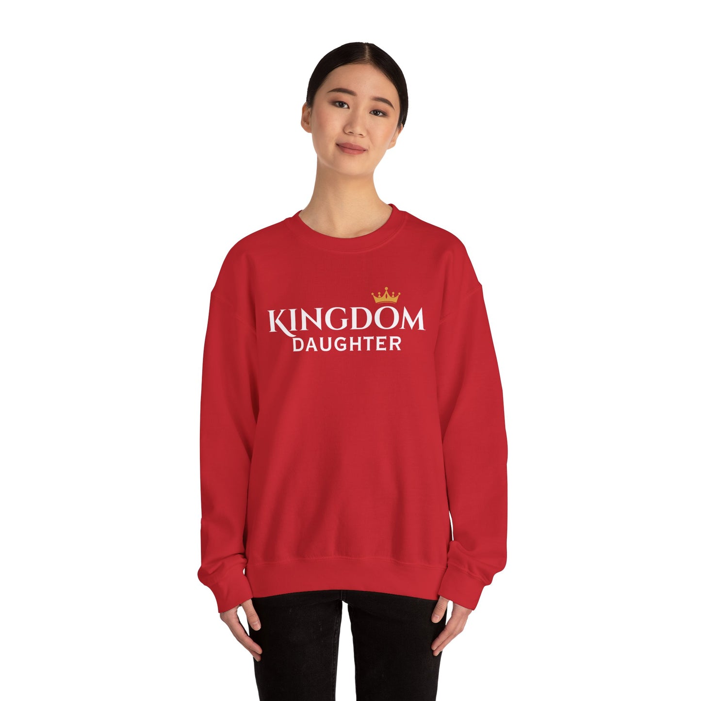 Kingdom Daughter Sweatshirt - Cozy Unisex Crewneck for Confident Women, Gifts for Sisters, Casual Wear, Faith Apparel, Everyday Comfort