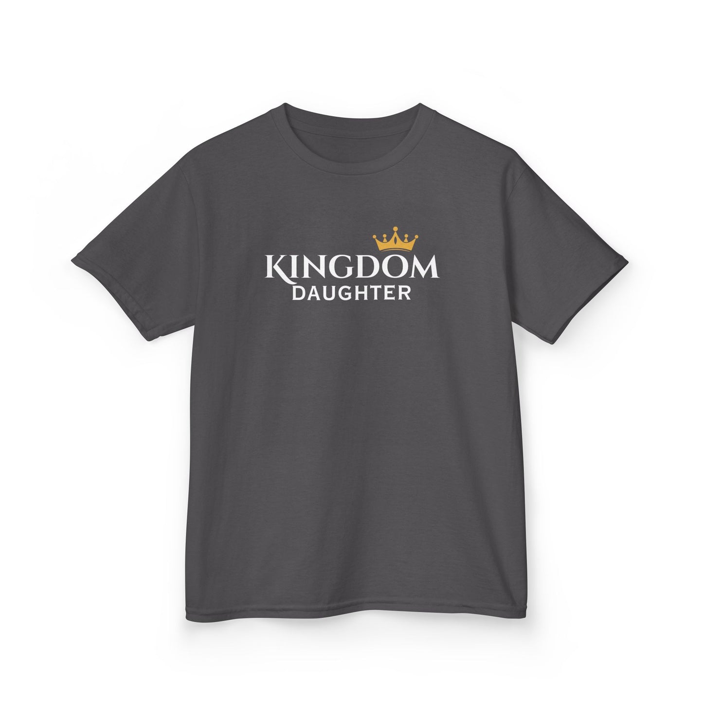 Kids Daughter Crown Tee — Little King/Queen Gold Crown Kids T‑Shirt