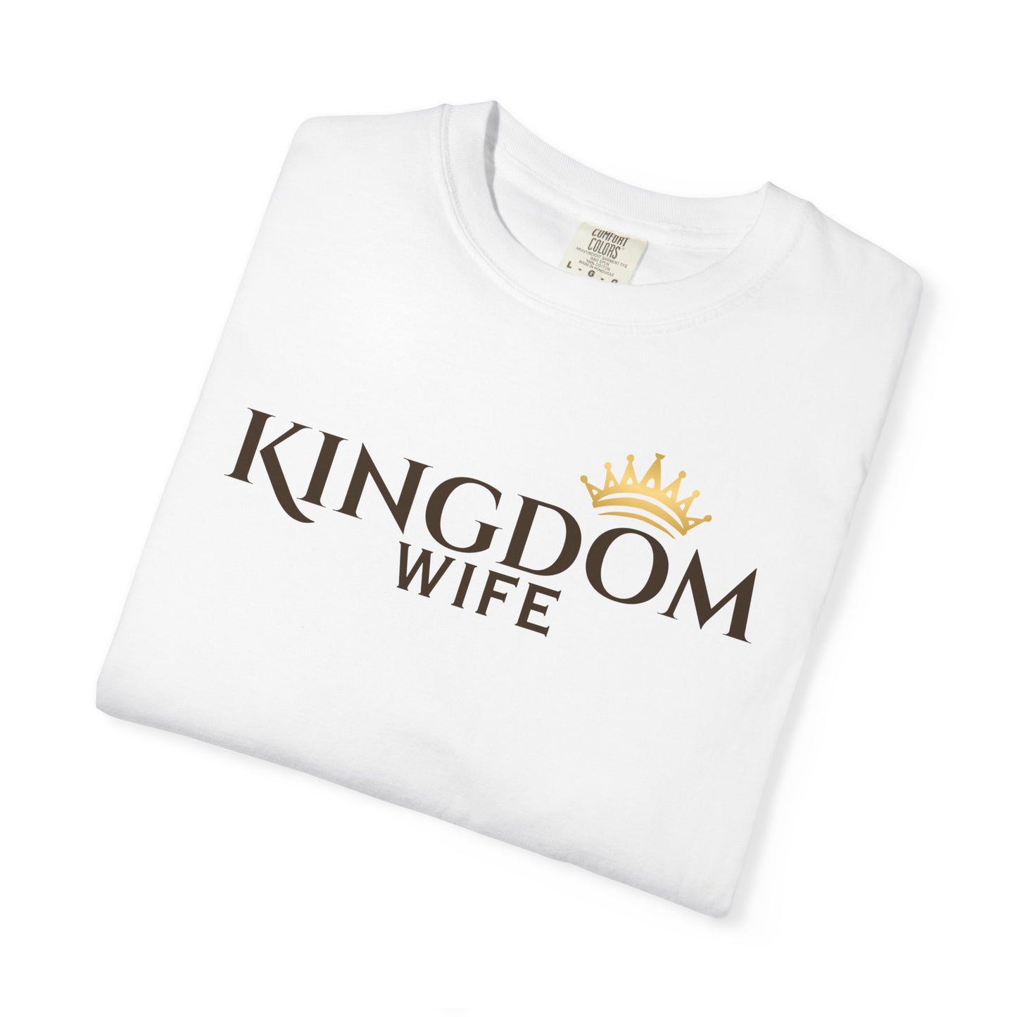 Kingdom Wife T-Shirt — Christian Wife Tee with Gold Crown-CA