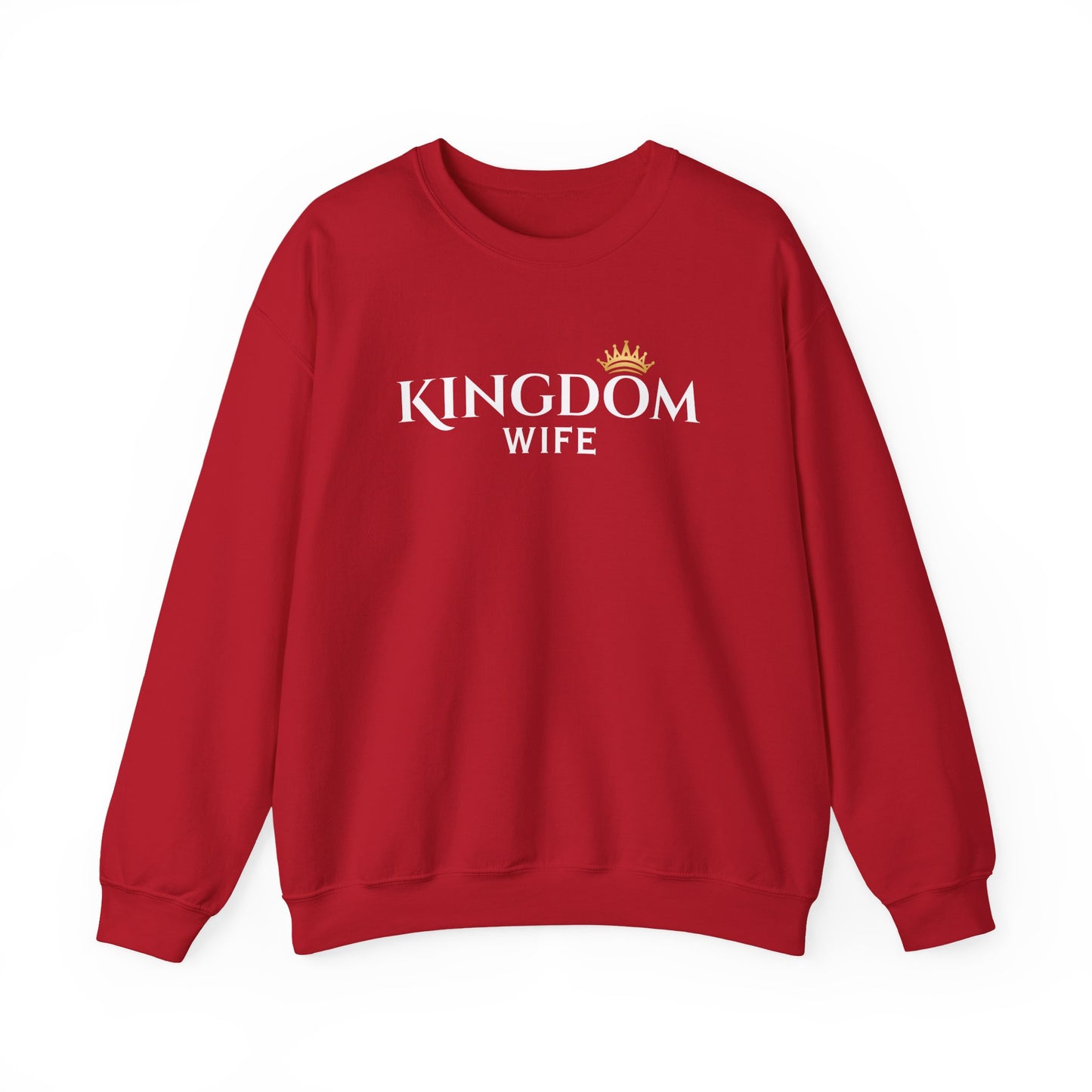 Kingdom Wife Crewneck Sweatshirt - Faith-Based Apparel, cozy and comfortable wear CA