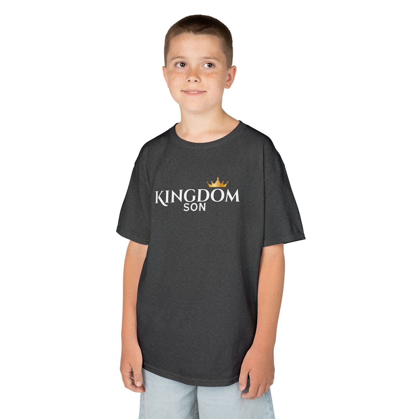 Kingdom Son Kids Tee — Crowned Christian Boys T-Shirt